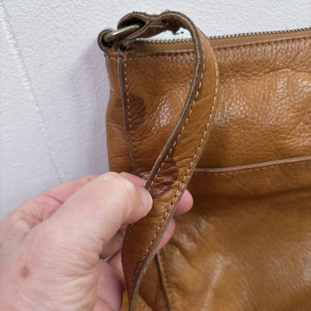 Margot Tan‎ Leather Shoulder Bag Retro Style  - READ - Picture 5 of 13